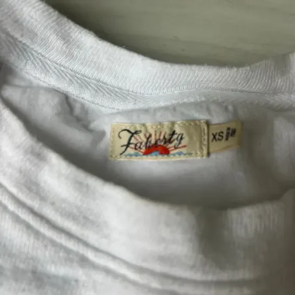 Faherty Cotton Tank Top White Spring Closet Staple Size Extra Small - Picture 3 of 4